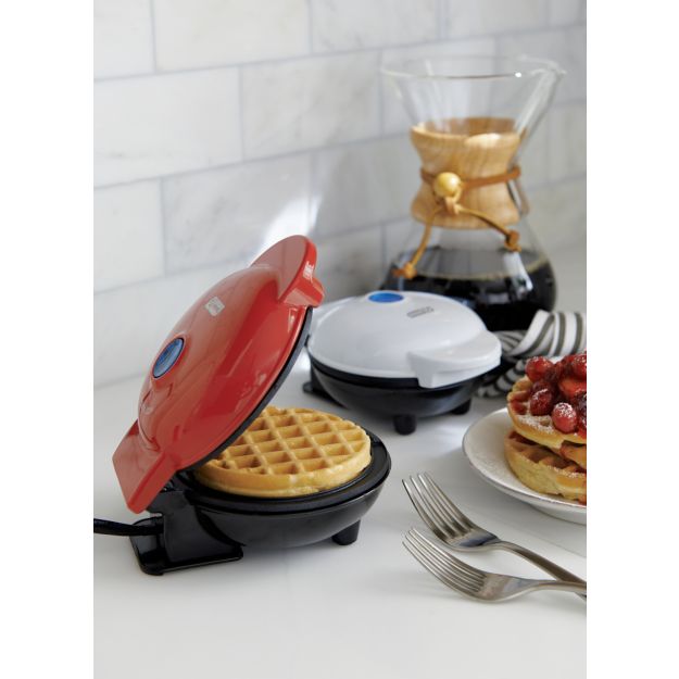 Dash White Mini Waffle Maker in Specialty Appliances + Reviews Crate