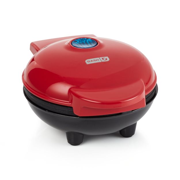 Dash Red Mini Waffle Maker + Reviews Crate and Barrel