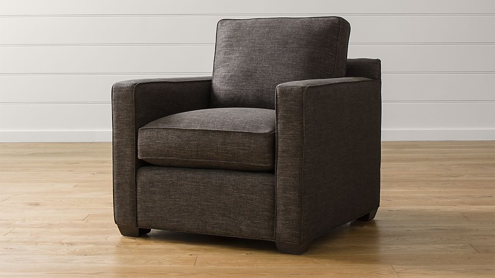 Davis Grey Armchair Reviews Crate And Barrel