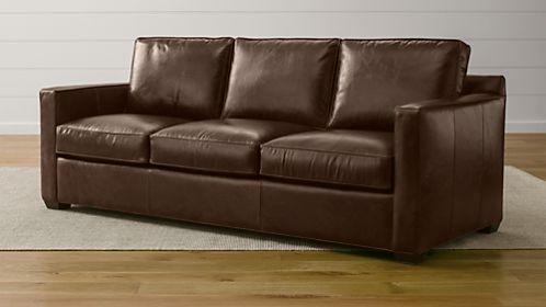Davis Leather 3-Seat Sleeper Sofa with Air Mattress