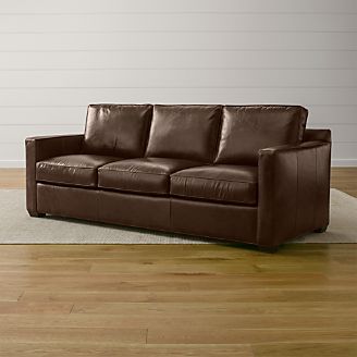Davis Leather 3-Seat Sleeper Sofa with Air Mattress