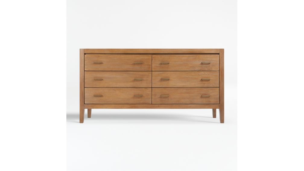 Dawson Grey Wash 6Drawer Dresser + Reviews Crate and Barrel