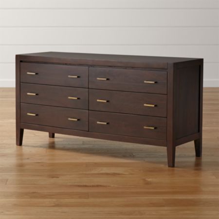 Dawson Clove 6 Drawer Dresser Reviews Crate And Barrel