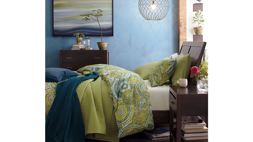 Dawson Clove King Sleigh Bed Crate and Barrel