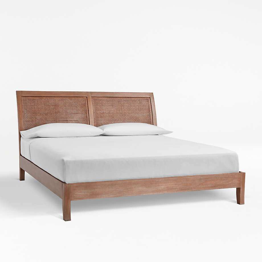 crate and barrel bed frame king