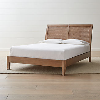 Dawson Grey Wash Cane Bed