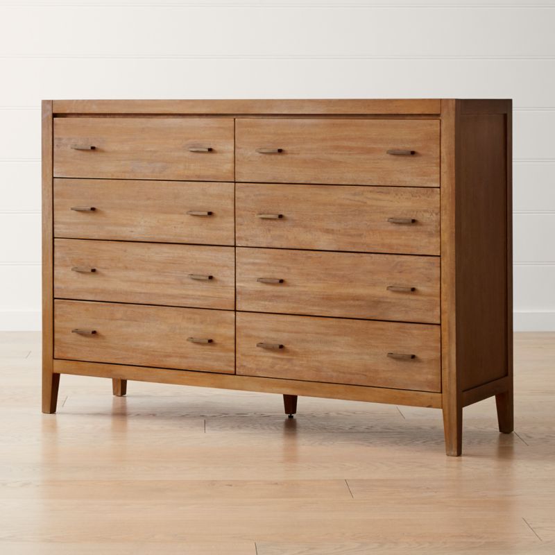 Dawson Grey Wash 8Drawer Dresser + Reviews Crate and Barrel