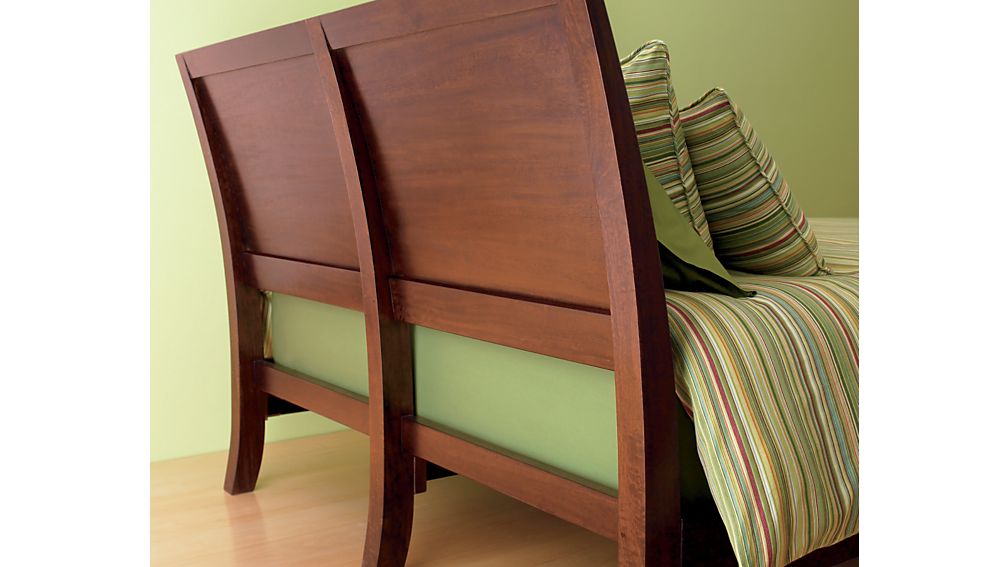 Dawson Clove King Sleigh Bed Crate and Barrel