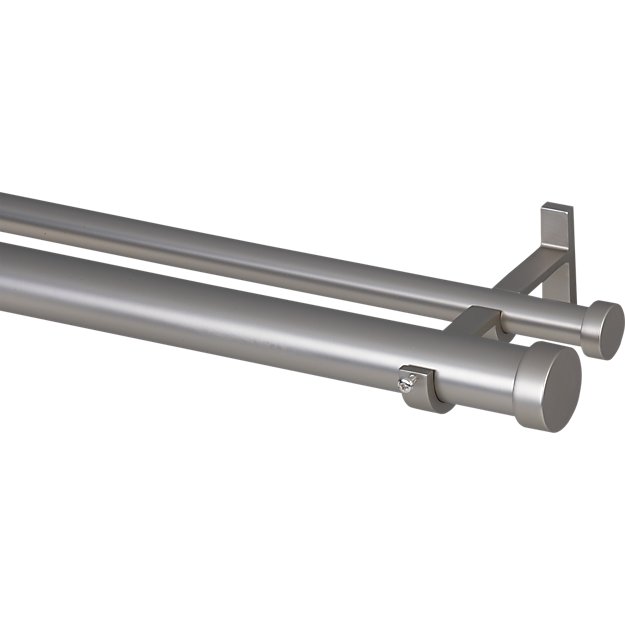 Cb Matte Nickel 1 25 Dia X120 170 Curtain Rod Set Reviews Cb Matte Nickel 1 25 Dia X120 170 Curtain Rod Set Reviews Crate And Barrel