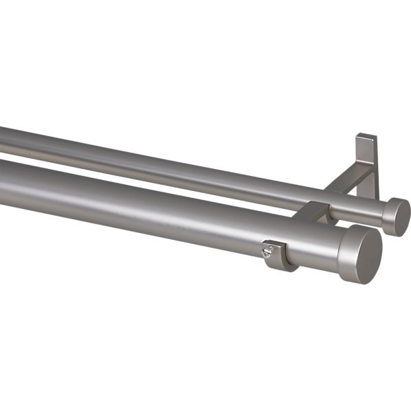 Cb Matte Silver Curtain Hardware Crate And Barrel