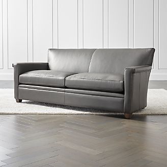 Leather Sofas Chairs Crate And Barrel Declan Leather Sofa