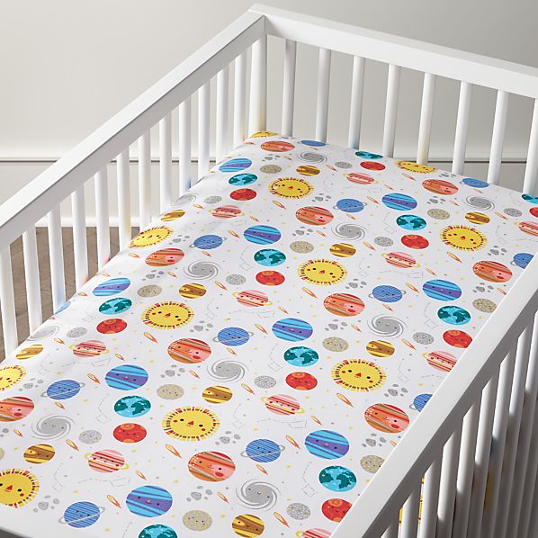 outer space nursery bedding