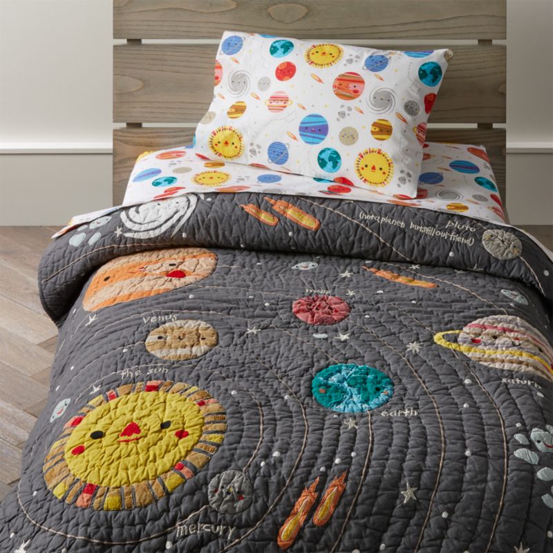 outer space bedding glow in the dark