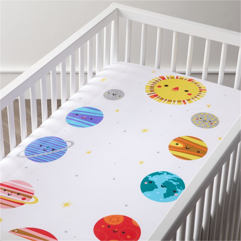 outer space nursery bedding