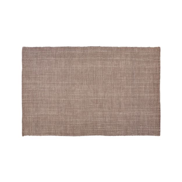 Della Grey Cotton Flat Weave Rug 5'x8' + Reviews Crate and Barrel
