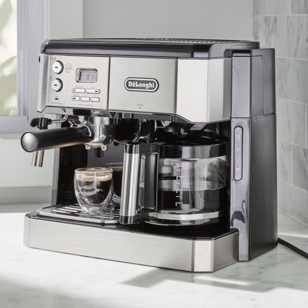 De'Longhi Combination Coffee/Espresso Machine + Reviews Crate and Barrel