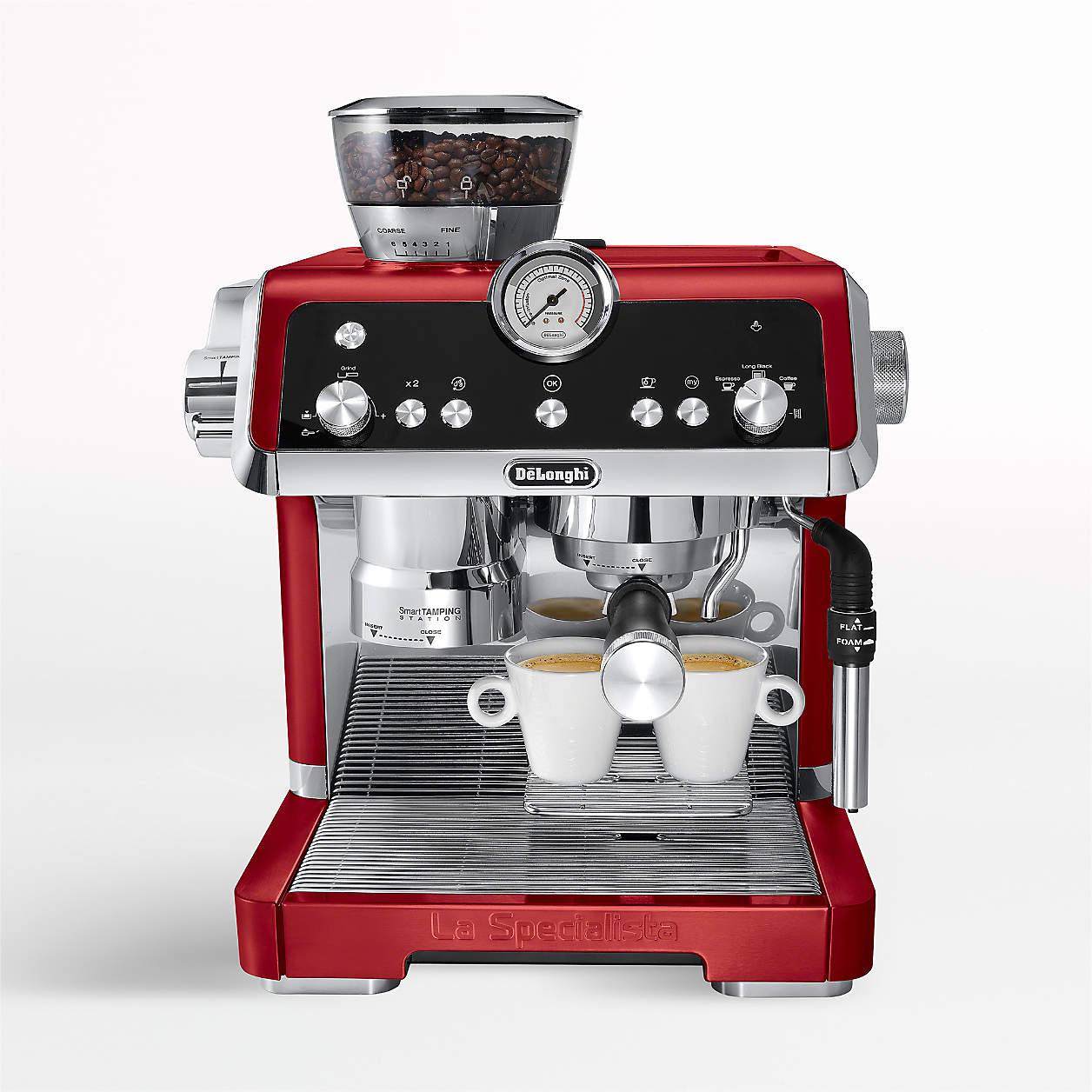 De'Longhi Red La Specialista Espresso Maker Crate and Barrel