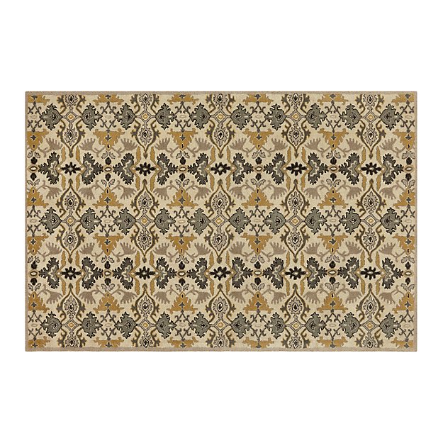 Delphine Sage Green Wool Rug 6'x9' Crate and Barrel