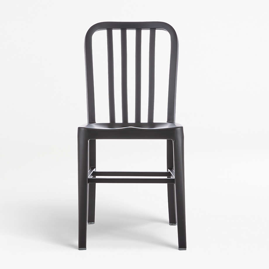 Delta Matte Black Dining Chair + Reviews | Crate and Barrel