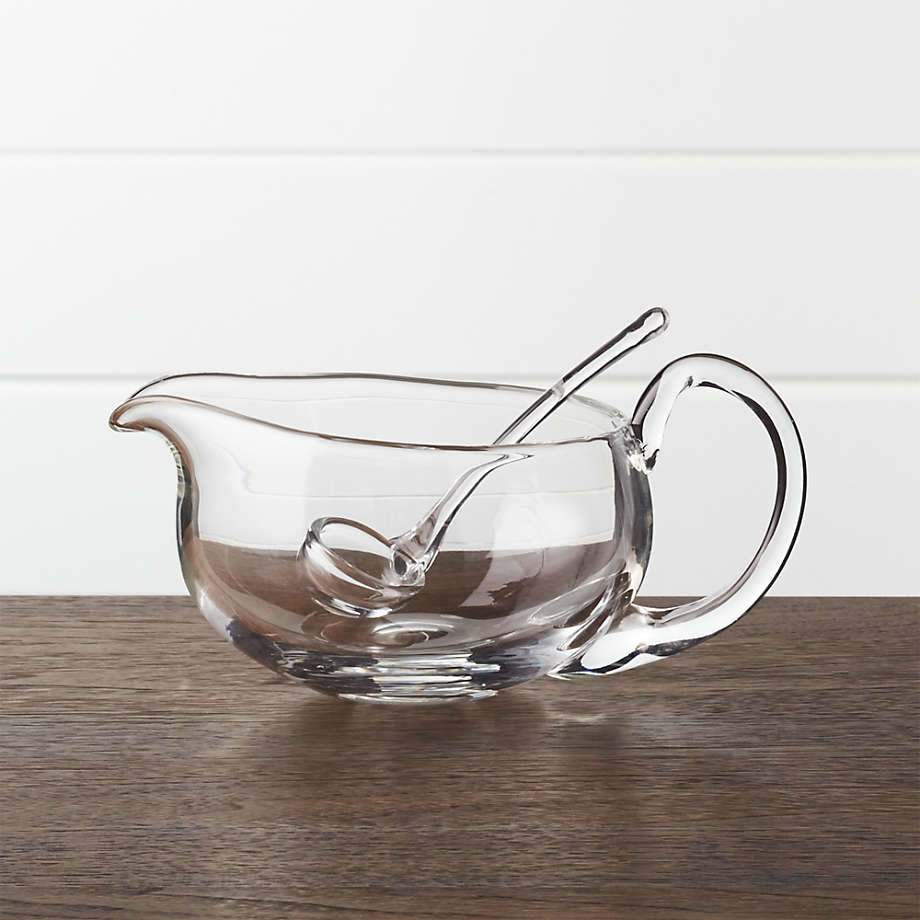 Deluxe Glass Gravy Boat with Ladle