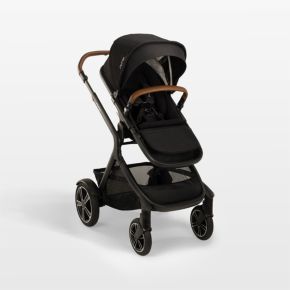 Image of Nuna ® DEMI ™ next Black Caviar Baby Stroller with Ride-Along Board
