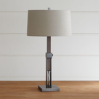 Table Lamps For Bedside And Desk Crate Barrel Denley Bronze Table Lamp