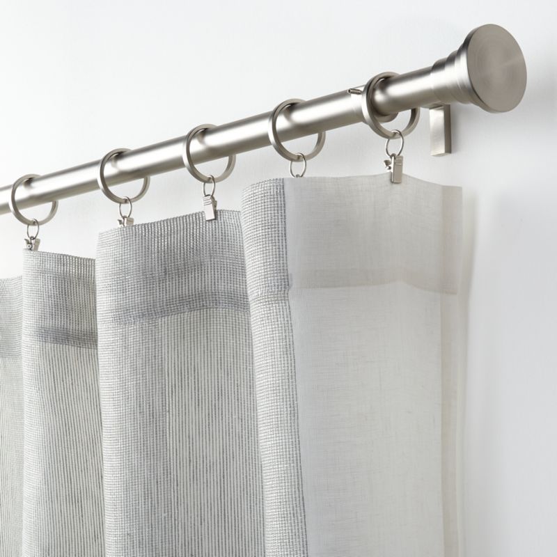 Deseray Off White Mesh Curtain Panel Crate And Barrel