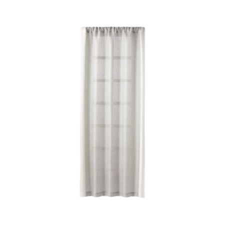 Deseray Off White Mesh Curtain Panel 48 X84 Crate And Barrel