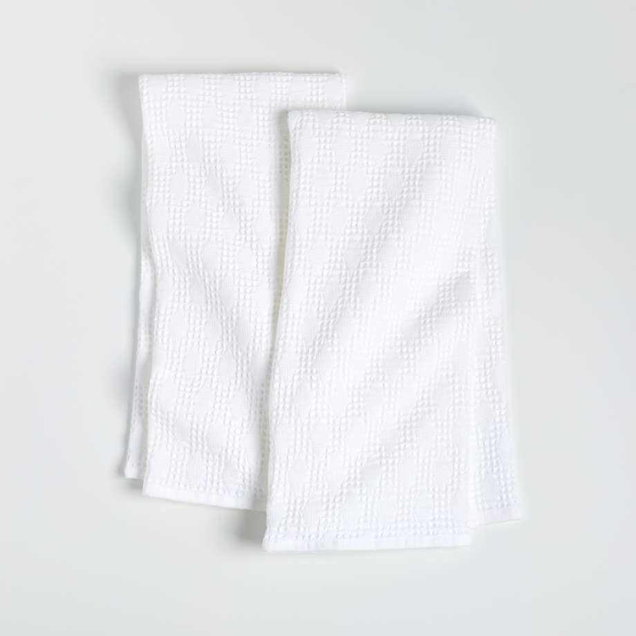white dish towels