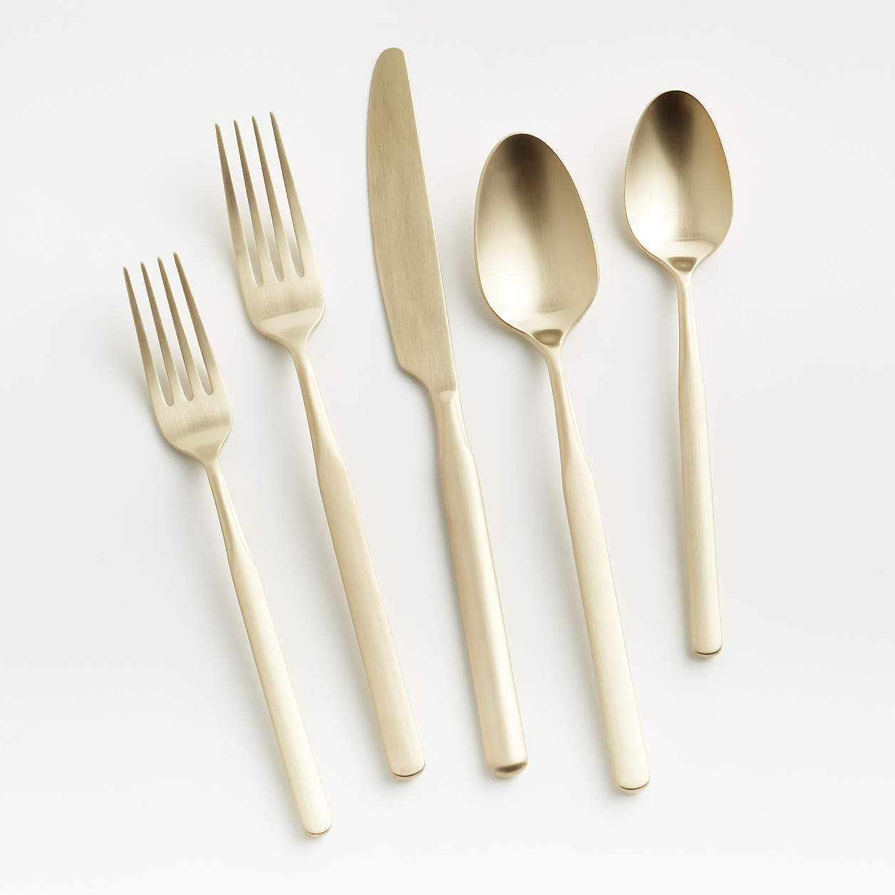 Diem Champagne Flatware 5-Piece Place Setting