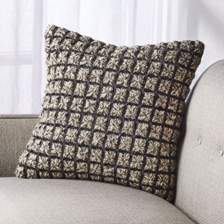 Dinard Black And White Pillow 18 Crate And Barrel