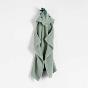 Image of Dinosaur 100% Organic Cotton Hooded Baby Towel
