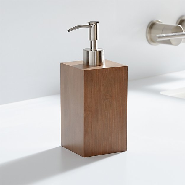 Dixon Bamboo Soap Dispenser Crate and Barrel