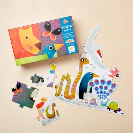 Djeco Animal Parade Giant Floor Puzzle Crate And Barrel