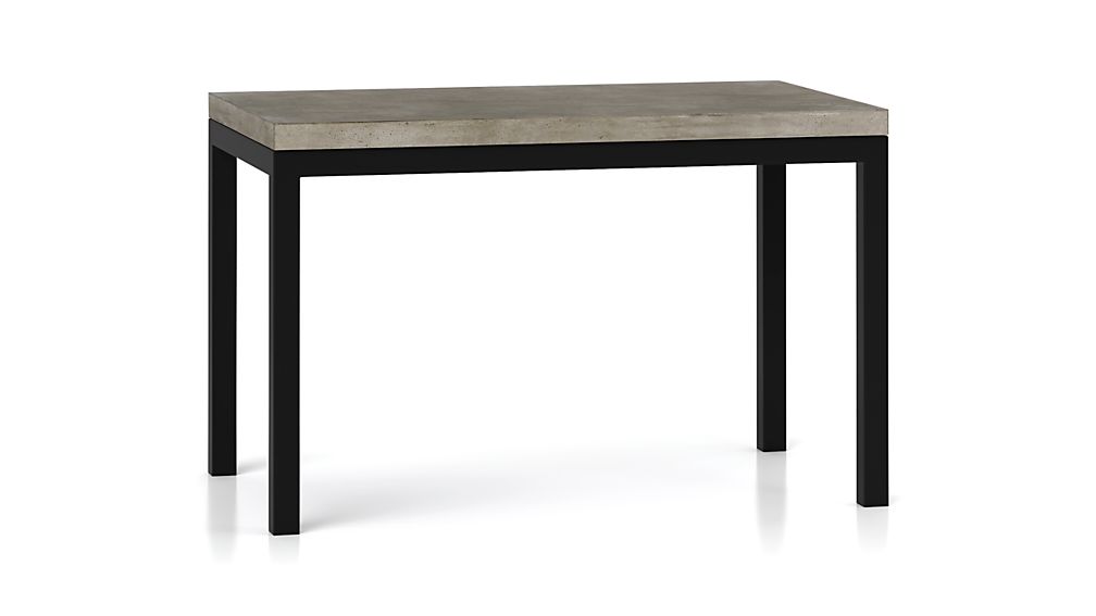 Parsons Concrete Top Dark Steel Base 60x36 Dining Table Reviews Parsons Concrete Top Dark Steel Base 60x36 Dining Table Reviews Crate And Barrel