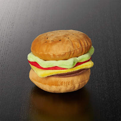 cheeseburger dog toy