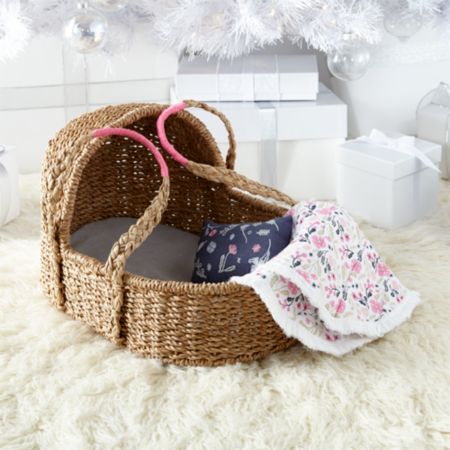 Doll Moses Basket With Bedding Reviews Crate And Barrel