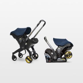 Image of Doona ™ Deep Blue Compact Infant Car Seat & Stroller with Base