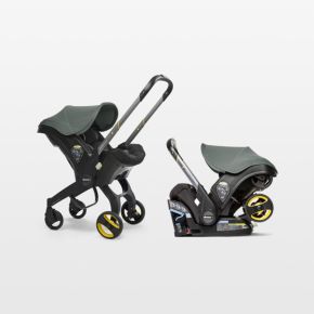 Image of Doona ™ Slate Green Compact Infant Car Seat & Stroller with Base