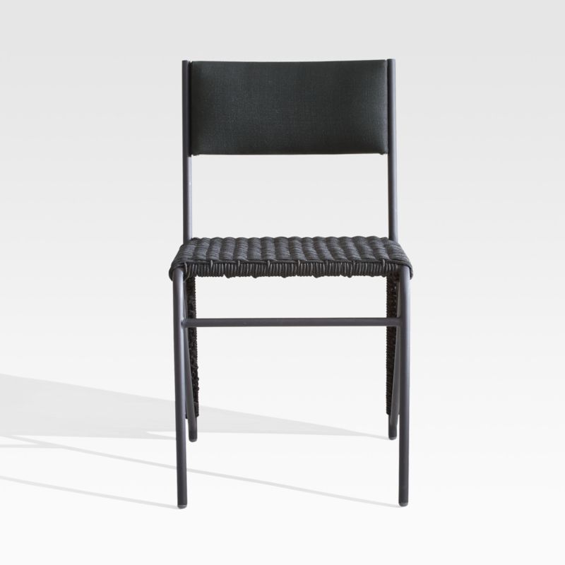 Dorado Black Small Space Outdoor Dining Chair | Crate and Barrel Canada