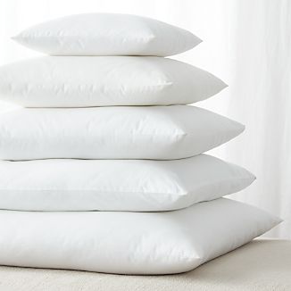 Pillow Inserts: Down and Down Alternative Crate and Barrel