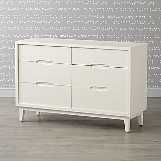 Save On Dressers Changing Tables Crate And Barrel Kids Ellipse Mid Century White Dresser