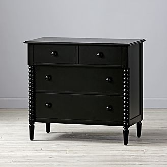 Kids Dressers Baby Changing Tables Crate And Barrel Kids Jenny Lind Black 4 Drawer Dresser