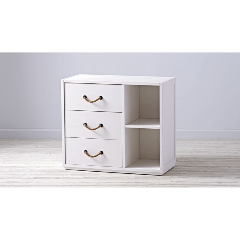 Kids Topside White 3Drawer Dresser Crate and Barrel