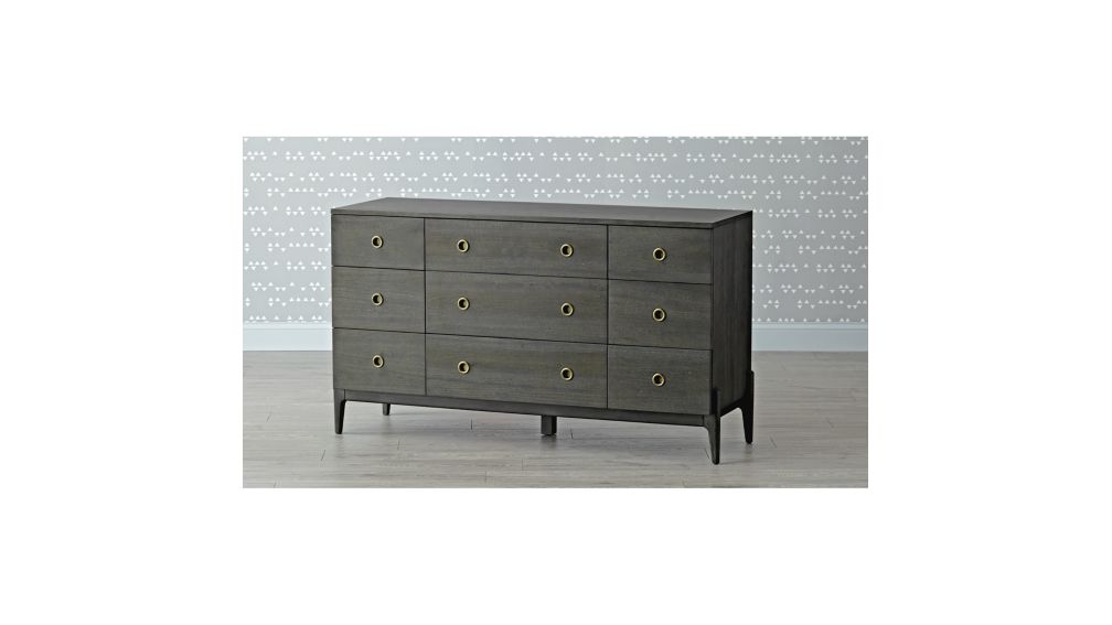 Kids Wrightwood Denim Blue 9Drawer Dresser in Dressers & Changing