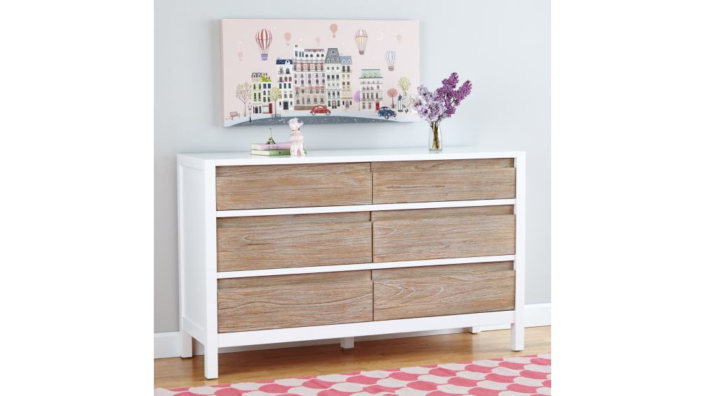 Kids Andersen 6Drawer Whitewash Dresser in Dressers & Changing Tables