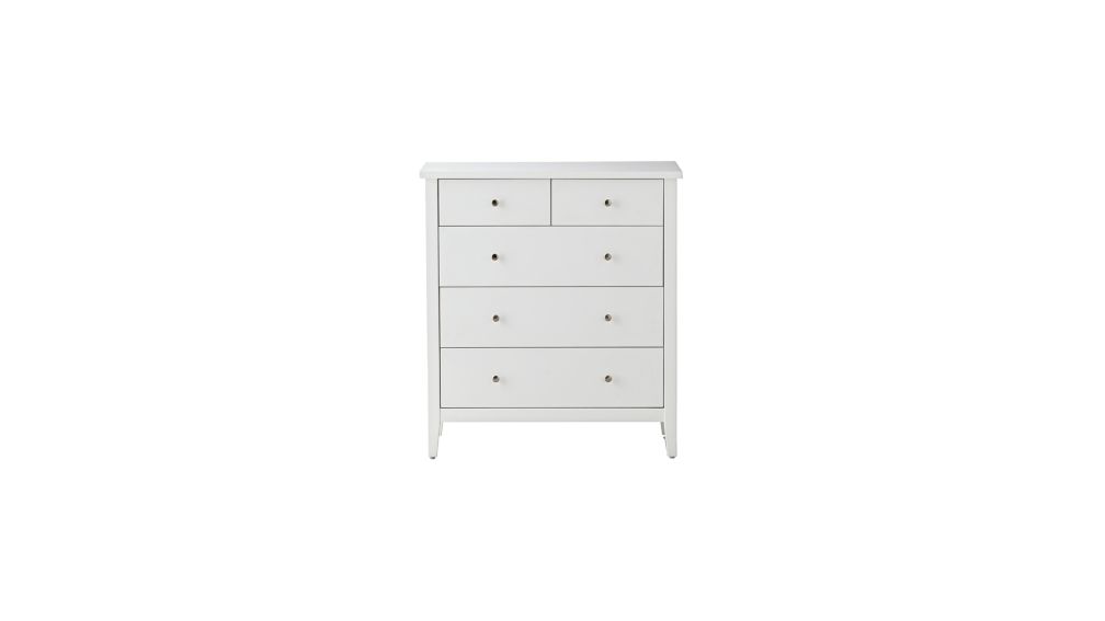 Kids Midway White 5Drawer Dresser + Reviews Crate and Barrel