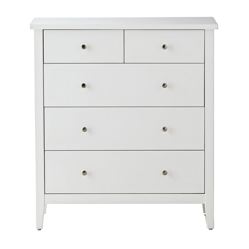 Kids Midway White 5 Drawer Dresser Reviews Crate And Barrel