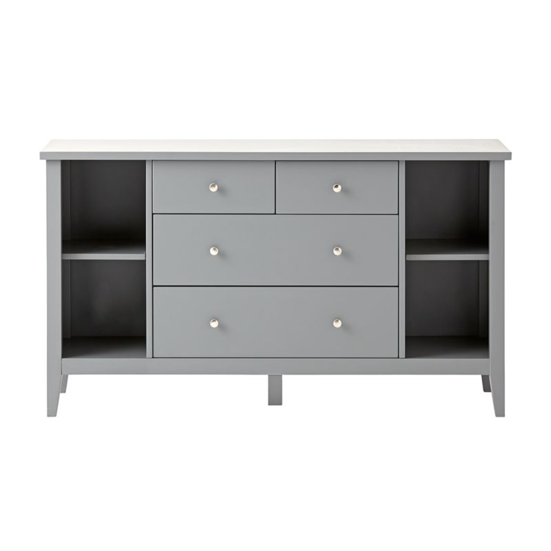 Kids Midway Wide Grey Dresser Reviews Crate And Barrel