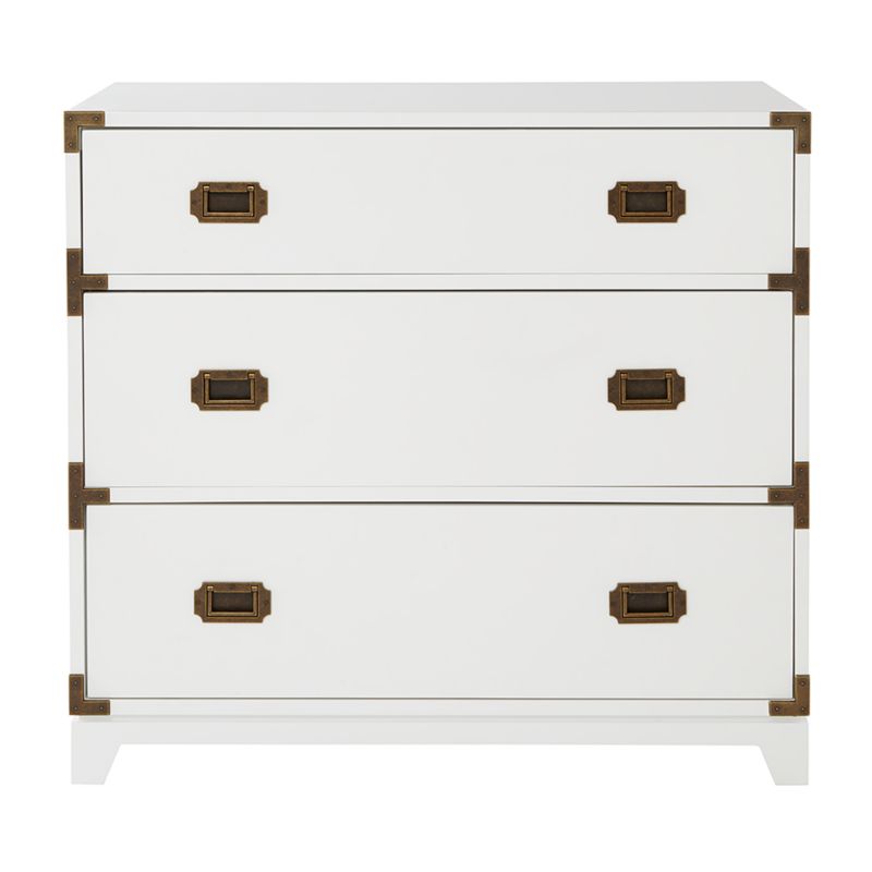 Kids White Campaign 3 Drawer Dresser Reviews Crate And Barrel